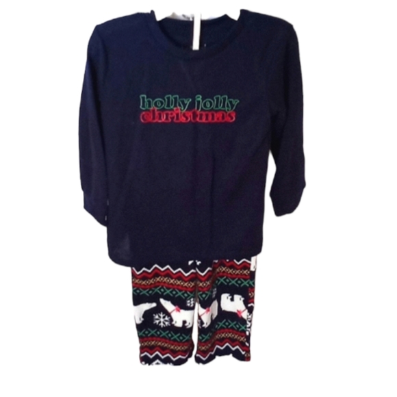 Toddler Bundle 2 fleece 2 piece set unisex size 2t Christmas pajamas - Picture 6 of 6